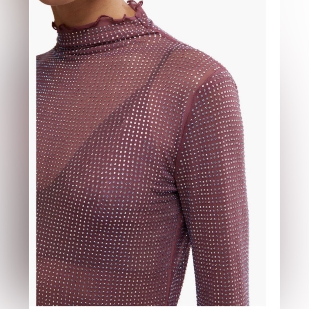 Free People/ Intimately Long Sleeve Color Wistful Mauve Size XL - Picture 5 of 9